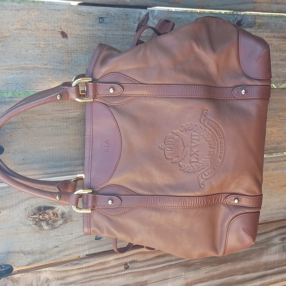 Ralph Lauren Handbags - Ralph Lauren Drawstring brown handbag